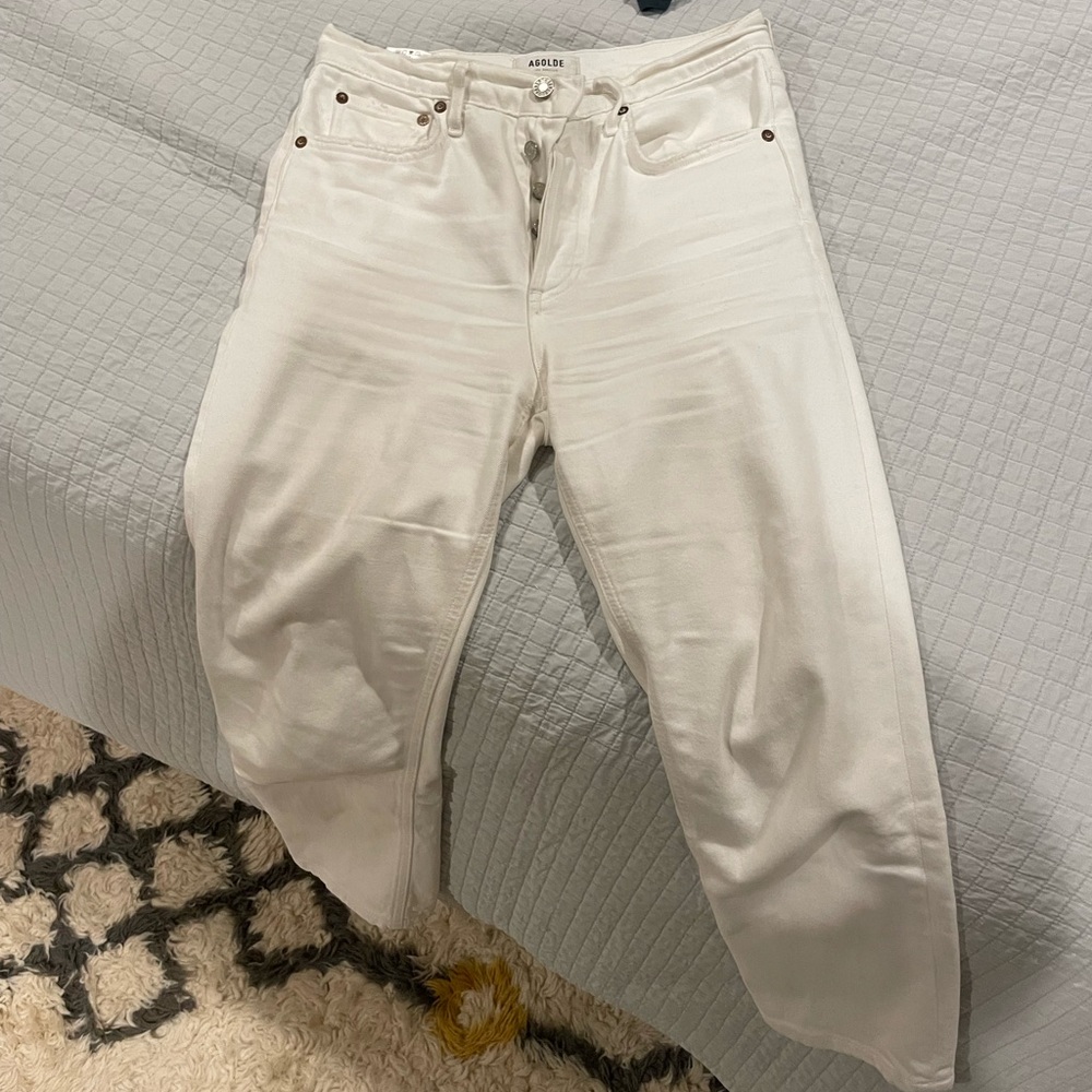 Agolde white jeans